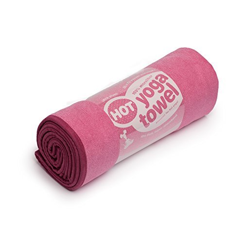 Cush Yoga Towel - 100% Microfiber Yoga Mat Towels - Without Silicone Backing - Absorbent - 600 gsm - Ultra-Thick for Bikram and Hot Yoga - Multiple Sizes and Colors - 24" x 72"