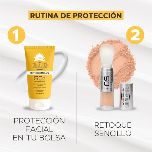 FOTOSUN UV 100 Protector Solar Facial Bloqueador 50+ FPS Protección Contra el Sol Uso Diario Piel Sensible Sunscreen (KIT FOTOSUN UV)