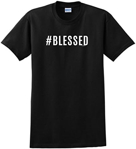 Christian Gifts Hash Tag Blessed Hashtag T-Shirt 4XL Black