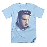 Elvis Presley Big Portrait Mens Short Sleeve Shirt