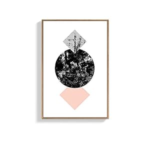 Framed for Living Room Bedroom Abstract Geometry Pattern for