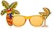 Beistle Palm Tree & Parrot Fanci-Frames Luau Party Supplies, Novelty Glasses, One Size, Orange/Green/Red/Yellow/Blue
