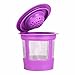 Maxware 6 Reusable Refillable Coffee Filters For Keurig Family 2.0 and 1.0 Brewers Fits K200, K300/K350/K360,K450/K460, K500/K550/K560 (Purple, 6)