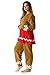 6442-XL FollowMe Adult Onesie / Womens Pajamas, X-Large, Gingerbread Girl