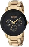 Armitron Men's 20/5165BKGP Multi-Function Dial Gold-Tone Bracelet Watch