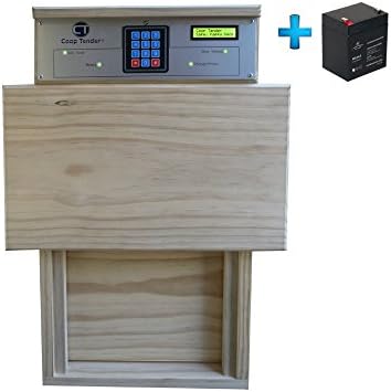 Internet Enabled Programmable Automatic Chicken Coop Door - Dusk to Dawn or Schedule - with Battery Backup