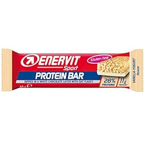 Enervit Protein Bar | Eiwitreep met min. 26% eiwit per reep | High Protein Bar Glutenvrij | (Vanille Yoghurt, enkele…