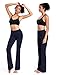 BUBBLELIME 29″/31″/33″/35″/37″ Inseam Bootcut Yoga Pants High Waist Moisture Wicking Long Bootlegthumb 2