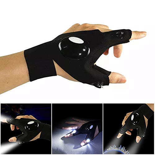 Starmood Angelhandschuh LED-Taschenlampe Handschuhe Fingerlose Taschenlampe Outdoor Werkzeug Angeln Camping Wandern… – Bild 4