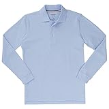 French Toast Long Sleeve Pique Polo Boys Blue 8