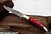 DKC Knives Sale DKC-62-RD RED Prince Laguiole Style Damascus Steel Folding Pocket Knife 4