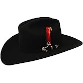 Original Tombstone 20X Texana Estilo Sinaloa Chaparral Western Cowboy Felt Hat - Black