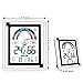 Digital Wireless Indoor Hygrometer and Thermometer, Built-in Clock and Time Display, Accurate Temperature Humidity Monitor with Comfort Indication for Bedroom,Baby room, Kitchen,Office,Greenhouse
