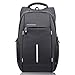 KAKA Laptop Backpack Night Light Reflective Water Resistant and Durable Bag Anti Theft Backpack Shoulders Backpacks for 15.6-inch Laptop in Business School Travel for Men and Women-Black