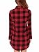 ZANZEA Women Blouses Tops Buffalo Check Plaid Long Sleeve Casual Button Down Shirts