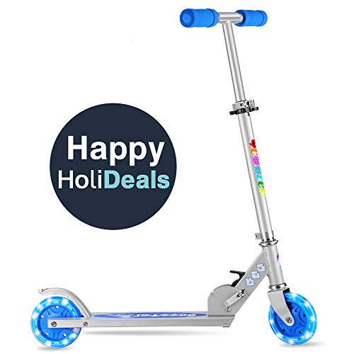 2 wheel scooter with light up wheels