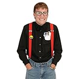 Instant Nerd Kit (Includes: Taped Eyeglasses, Pocket Protector & Nerd Squad Button) Party Accessory  (1 count) (1/Pk