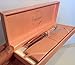 MARANDA-TI ROSE GOLD Swarovski Crystal Black Ink Ball Pen Gift For Ladies - Lightweight Ballpoint 22g - Rose Gold Case 18 x 8 cms - Luxury Rose Gold Cover