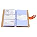 BTSKY Book Style Credit Card Holder Business Name Card Book ID Card Organizer--For 300 Business Cards (Orange)