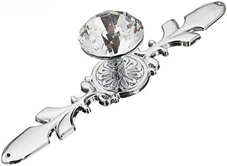 Choubao Clear Crystal Glass Cabinet Knobs Drawer Cupboard Furniture Knobs Pull Handle Bathroom Decoration Handle Kitchen Bedroom Drawer Door Knobs - 2 pcs