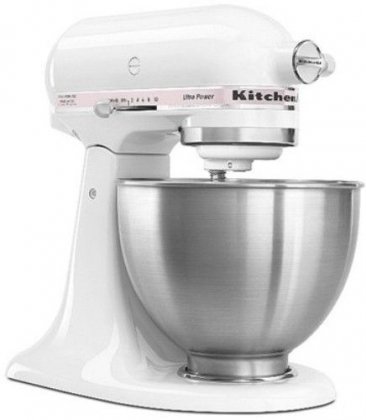 KitchenAid Ultra Power Stand Mixer - Pink and White