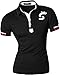 jeansian Men's Casual Slim Fit Short Sleeves Polo Shirt T-Shirt Tee Tops U007