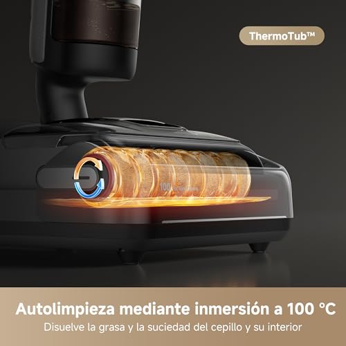 H15 Pro Aspirador en seco y Húmedo con Brazo Robótico GapFree AI DescendReach, Cobertura de Triple Borde, 21.000 Pa, Lavado de Cepillo a 100 °C, Secado a 90 °C en 5 min, Alcance Plano de 180°