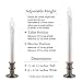 Celestial Lights Ultra Bright, Battery Operated LED Window Candle with Timer (1 Candle, Brushed Nickel)