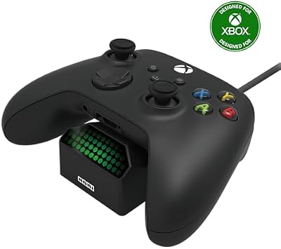 Hori – dock de carregamento único com bateria recarregável (xbox series x|s/xbox one)