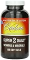Carlson Labs Super 2 Daily Vitamins and Minerals, TwinPac, 180 Softgels