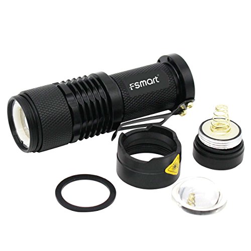 Black Light Flashlight , Fsmart Scorpion UV Light Pet Urine Detector