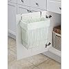 mDesign Over-the-Cabinet Wastebasket Bin or Storage Basket for Kitchen - Chrome