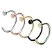 YHMALL Steel Hinged Clicker Seamless Piercing Nose Ring Hoop Lip Ear Ring-8mm