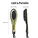 Priksia Hair Straightener Brush Ceramic Heating Hair Straightening Irons brush Anti Scald,Static, Detangling and Silky Straight (Black)