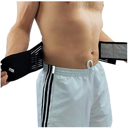 Q3Men's Back Brace Support with Tourmaline Magnetic Therapy Medical Belt Lower Back Support Braces Protective Waist Pain AFT-Y011