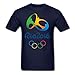 MOYI Men's 2016 Brazil Rio Olympic Games Logo T-Shirt Tee