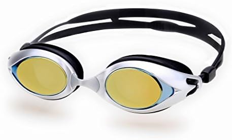LongSail Adult Antifog Coating Myopia Eyewear Optical Swim Goggles for Swimming/Diving/Water Sports Silver 1.5