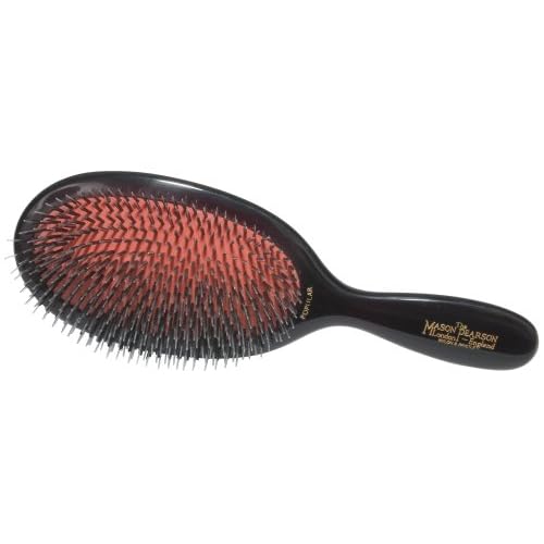 Mason Pearson Popular Mixture Bristle/nylon Mix Hair Brush-ruby Handle image