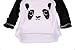 Mammybaby Little Girls Panda Long Sleeved Pajamas Set Cotton DRG7463 (11-12Y) White
