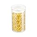 Zens Glass Storage Container with Lids, 37oz Clear Food Storage Jars Canisters with Airtight for Kitchen Pantry Cereal Coffee Beans, Cookies.1100ML