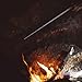 8 Pieces Gear Fire Bellows Collapsible Outdoor Blow Fire Tube Fire Blower Campfire Tool Stainless Steel Telescopic Gear Fire Bellow for Camping Traveling Fireplace