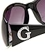 GUESS Women's Acetate Oval Wrap Rectangular Sunglasses, BLK-35, 59 mm