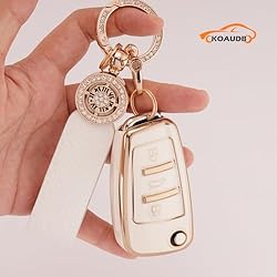 Koaudb for Audi Key Fob Cover 3 Buttons TPU Soft