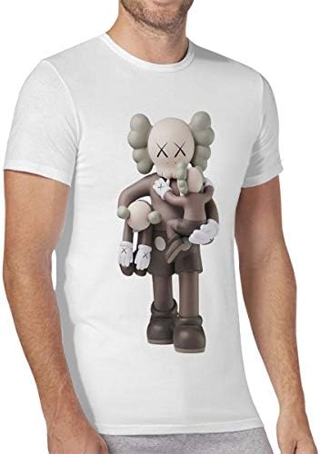 Kunisom KAWS T Shirt Short Sleeve Sports Shirt Gym Tees for Men