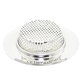 Maggift Steel Kitchen Sink Strainer, Stainless Steel Sink Drains Strainers (2pcs Large)
