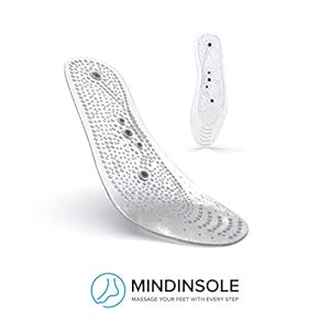 MindInSole® Acupressure Magnetic Massage Shoe Insoles Foot Therapy Reflexology Pain Relief for All Men and Women Sizes - Washable & Cuttable