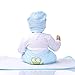 Dirance 22 Inches Lifelike Reborn Doll Sleeping Soft Silicone Full Body Realistic Look Real Boy Doll Vinyl Reallike Newborn Baby Doll Outfit, Kids Gift for Ages 3+,Under 100 Dollars (Multicolor)