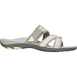 Vionic with Orthaheel Technology Women's Braeden Sandals (9 B(M) US, Grey Yellow)