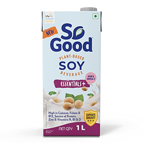 So Good Plant Based Soy Beverage Essential+, 1Ltr