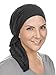 The Bella Scarf Chemo Turban Head Scarves Pre-Tied Bandana for Cancer Charcoal Gray